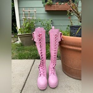 Sugar Thrillz almost knee high boots